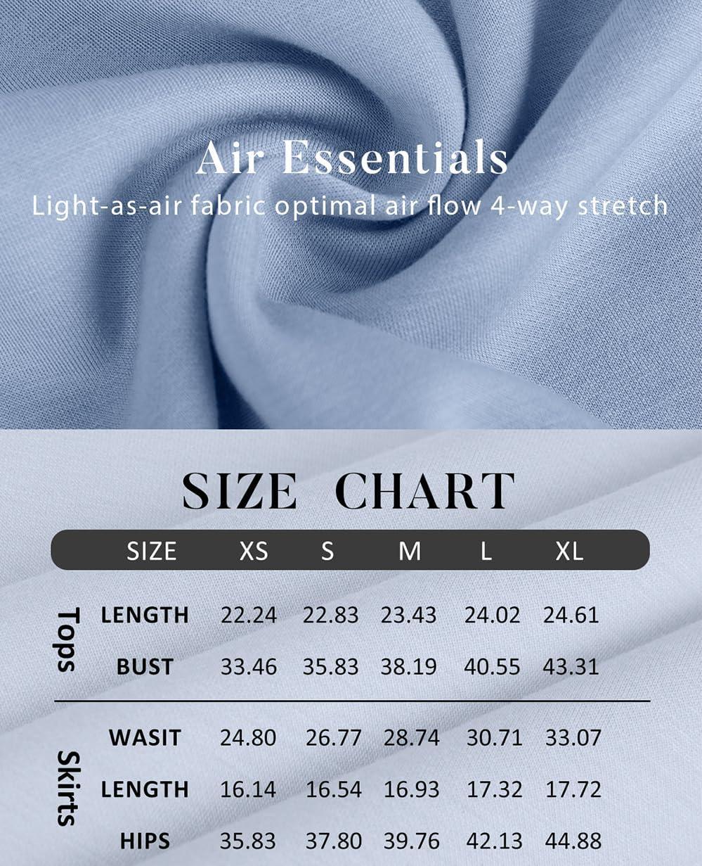 imageXIEERDUO Two Piece Skirt Sets for Women Summer Beach Vacation Outfits Mock Neck Tops Tennis Skirt Lounge Matching SetsAqua Blue