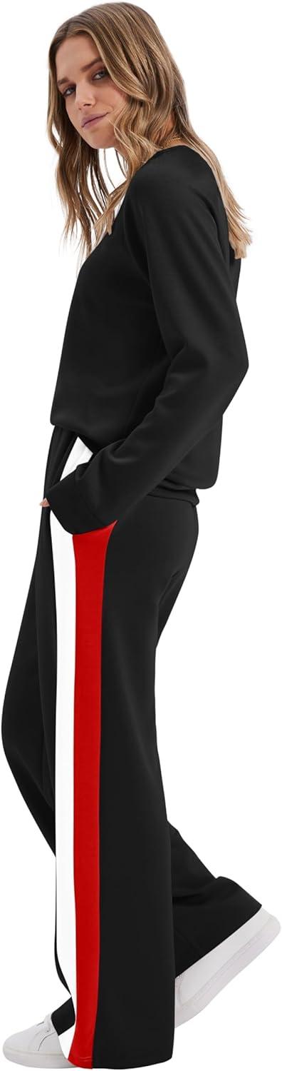 imageXIEERDUO 2 Piece Sets for Women Fall Fashion Must Have Teachers Airport Outfits 2025 Winter Clothing Lounge Sets SweatsuitsAblack