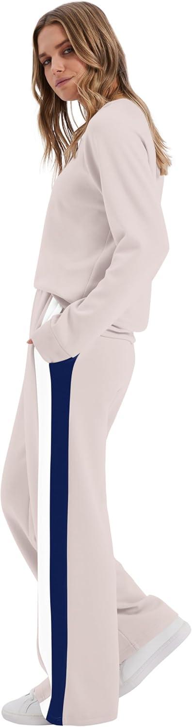 imageXIEERDUO 2 Piece Sets for Women Fall Fashion Must Have Teachers Airport Outfits 2025 Winter Clothing Lounge Sets SweatsuitsBbeige