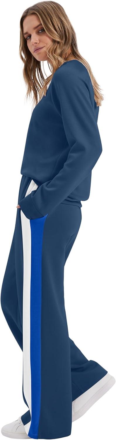 imageXIEERDUO 2 Piece Sets for Women Fall Fashion Must Have Teachers Airport Outfits 2025 Winter Clothing Lounge Sets SweatsuitsCnavy