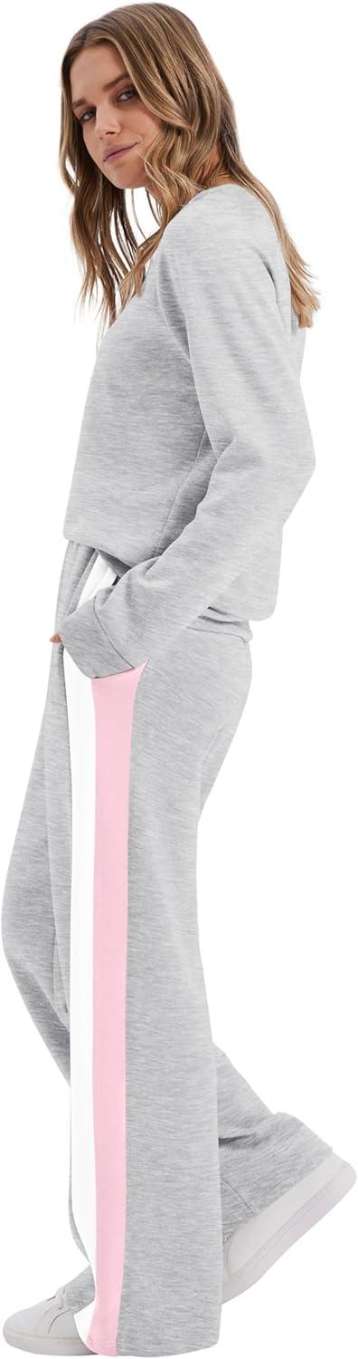 imageXIEERDUO 2 Piece Sets for Women Fall Fashion Must Have Teachers Airport Outfits 2025 Winter Clothing Lounge Sets SweatsuitsFgrey