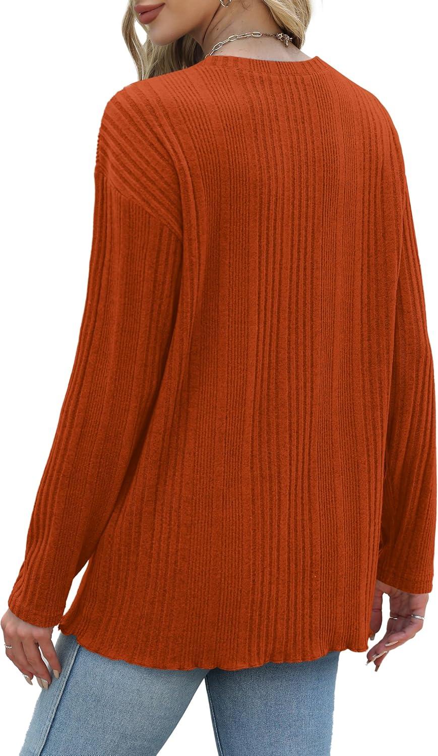 imageXIEERDUO Long Sleeve Shirts for Women Casual Fall Tops Lightweight Tunic Tops Fashion Clothes 2024