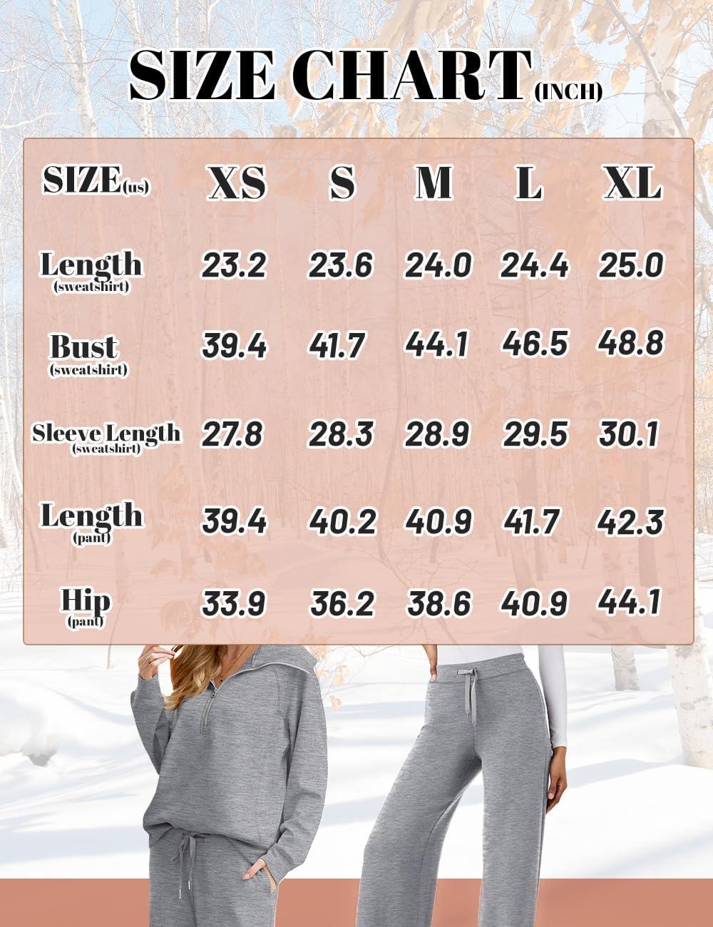 imageXIEERDUO Lounge Sets For Women 2025 Half Zip Sweatshirt And Wide Leg Sweatpant 2 Piece Outfits Sweatsuit Tracksuit07dark Green