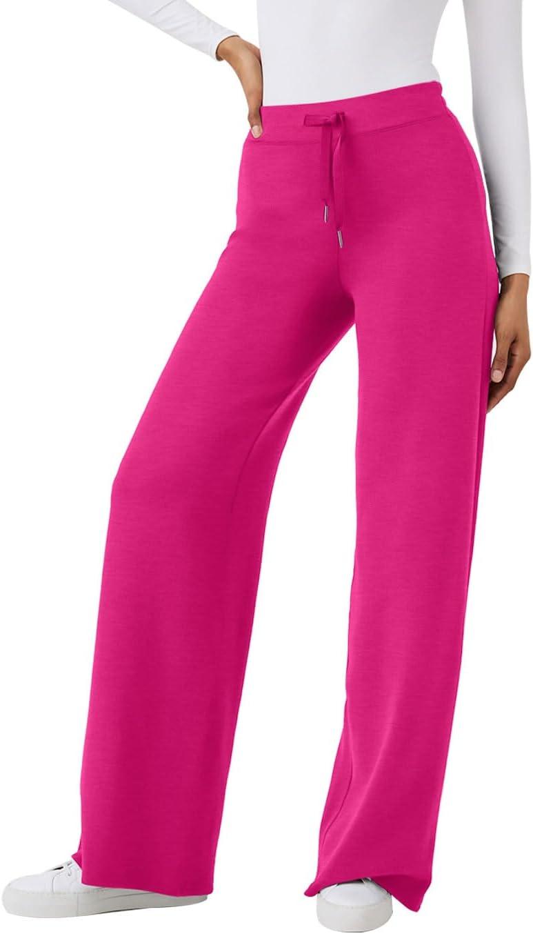 imageXIEERDUO Lounge Sets For Women 2025 Half Zip Sweatshirt And Wide Leg Sweatpant 2 Piece Outfits Sweatsuit Tracksuit17pink