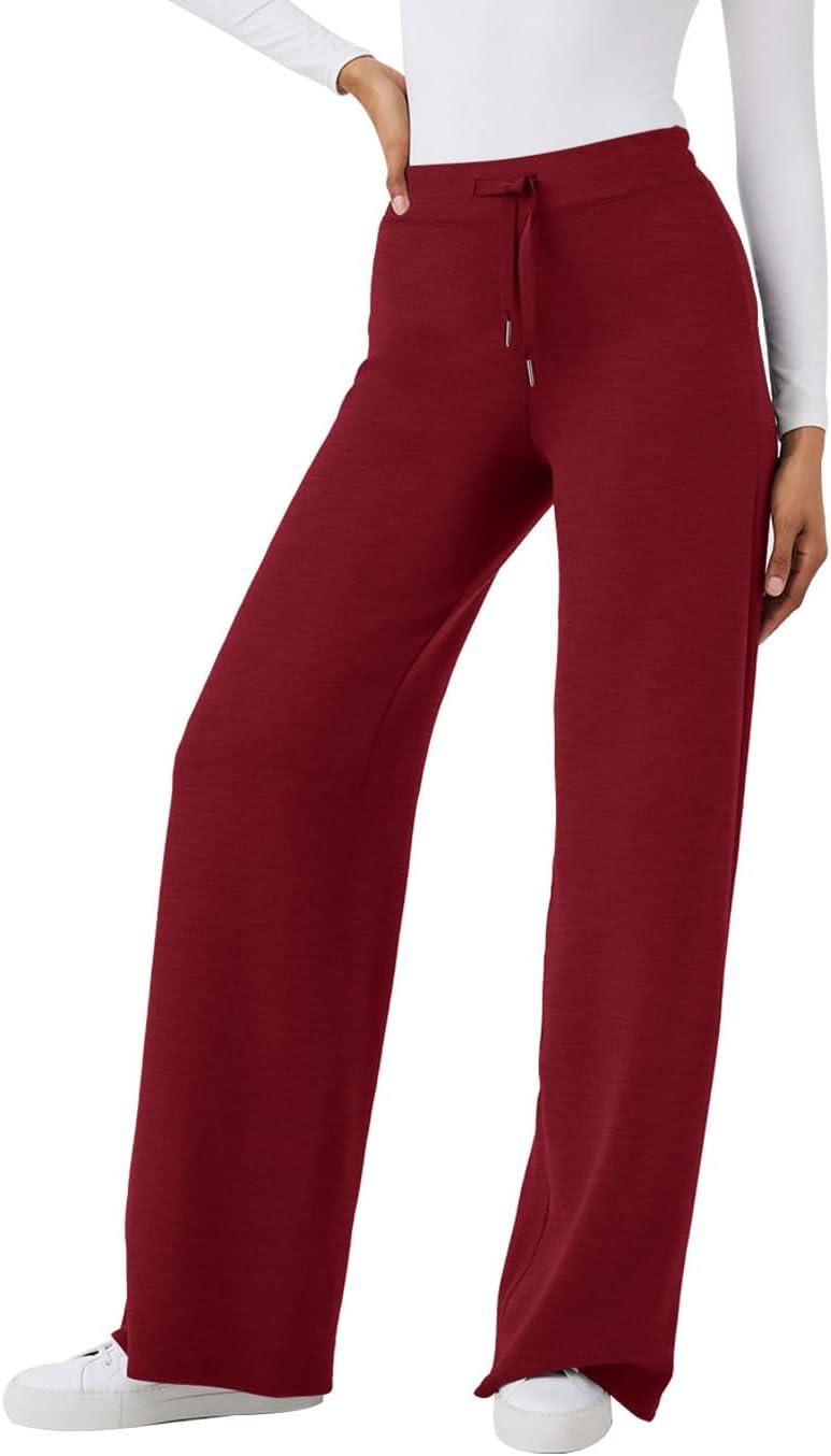imageXIEERDUO Lounge Sets For Women 2025 Half Zip Sweatshirt And Wide Leg Sweatpant 2 Piece Outfits Sweatsuit Tracksuit18wine Red