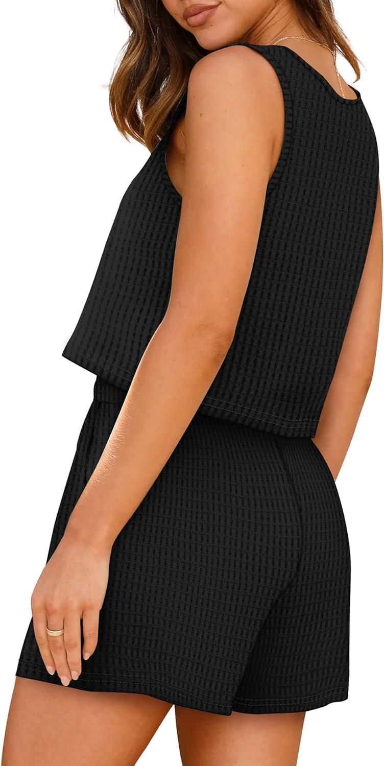 imageXIEERDUO Two Piece Set for Women Summer Sets Travel Outfits Beach Fashion Matching Sets S