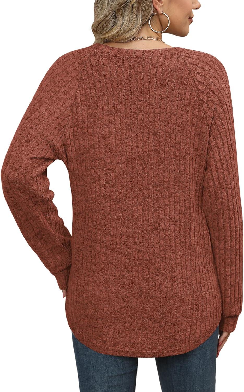 imageXIEERDUO Womens Sweatshirts Crewneck Loose Fitting Tops For Women Long Sleeve Shirts Pullover02kcaramel