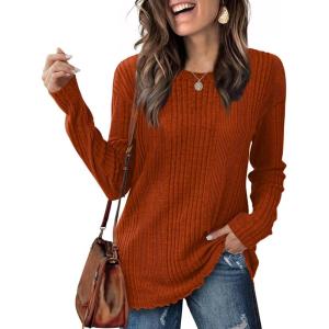 XIEERDUO Long Sleeve Shirts for Women Casual Fall Tops Lightweight Tunic Tops Fashion Clothes 2024