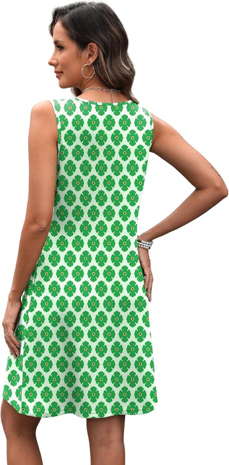 imageXIEERDUO Summer Dresses for Women 2025 Casual Classy Dress V Neck Swimsuit Coverups Fashion ClothingGreen Plaid