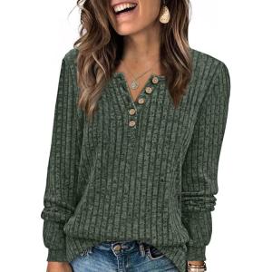XIEERDUO Sweater for Women Winter Clothing Long Sleeve Shirts Fall Fashion Must Haves Comfiest Airport Outfits Trendy(Green)