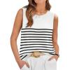 Striped White-black