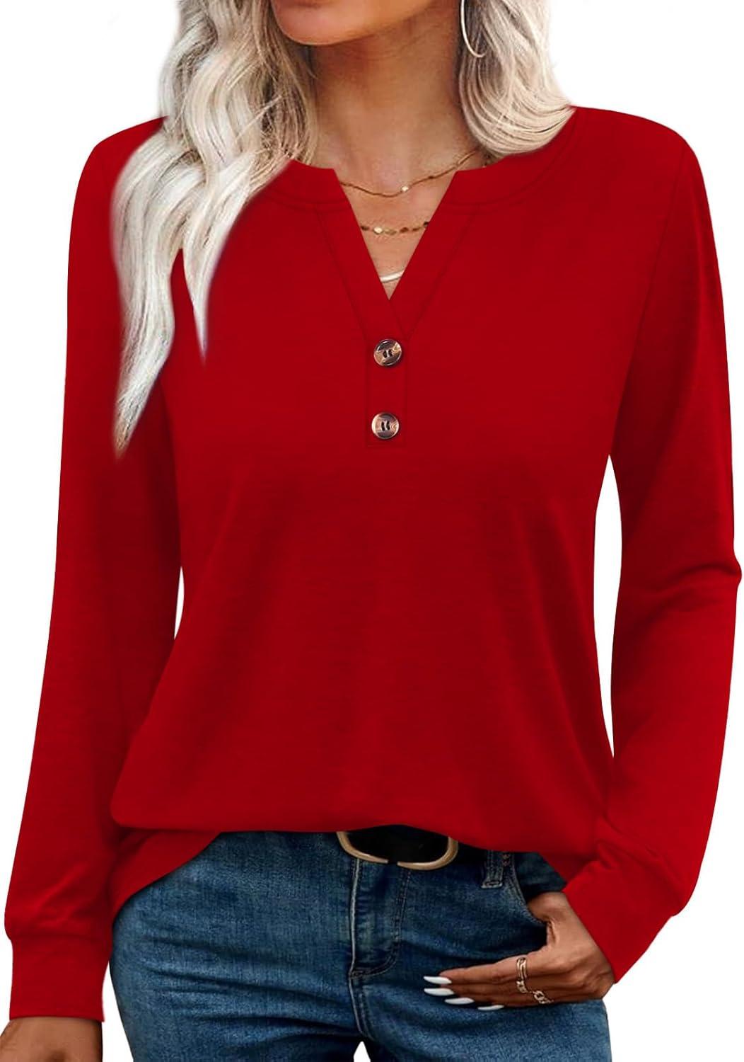 imageXIEERDUO 34 Length Sleeve Tops for Women Business Casual Blouses Slit Side Shirts Blouses Summer Fashion Clothes 2026Ared