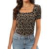 A Short Sleeve Print Leopard