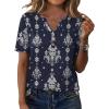 Patterned-blue Boho Print