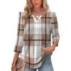 F-brown Blue Plaid