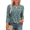 Patterned-floral Blue