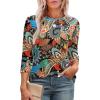 Patterned-orange Floral