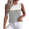 Striped White-black
