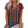 Patterned-boho Brown Striped